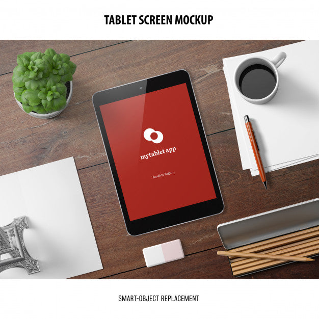 Tablet Screen Mockup Psd