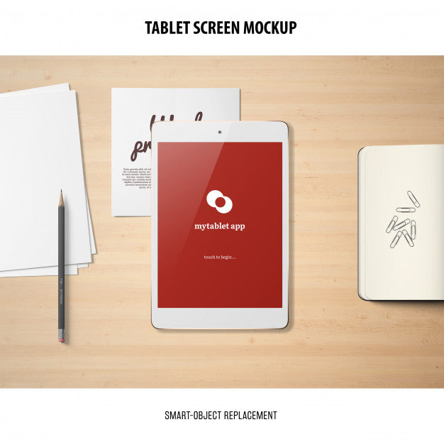 Tablet Screen Mockup Psd