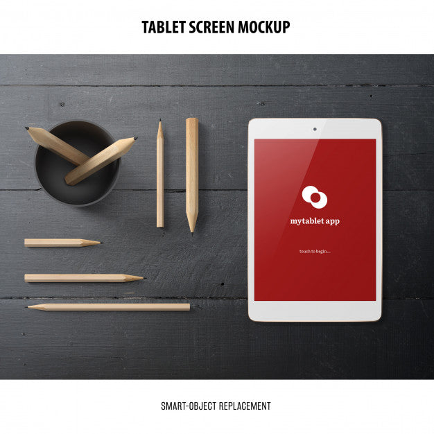 Tablet Screen Mockup Psd