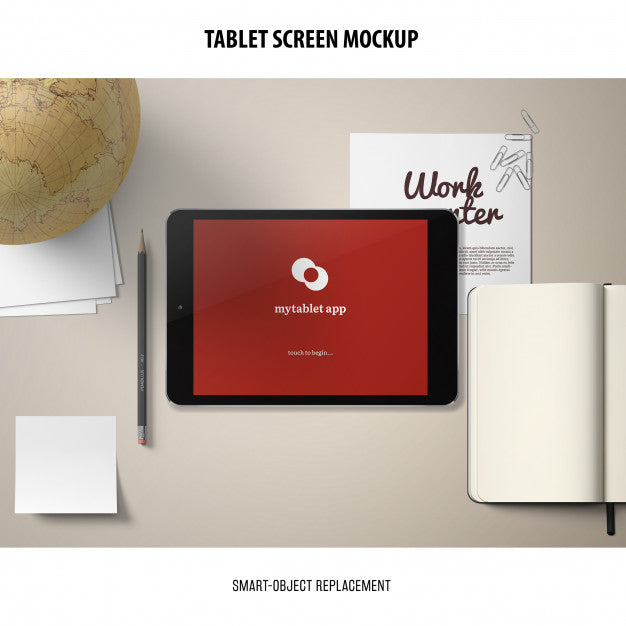Tablet Screen Mockup Psd