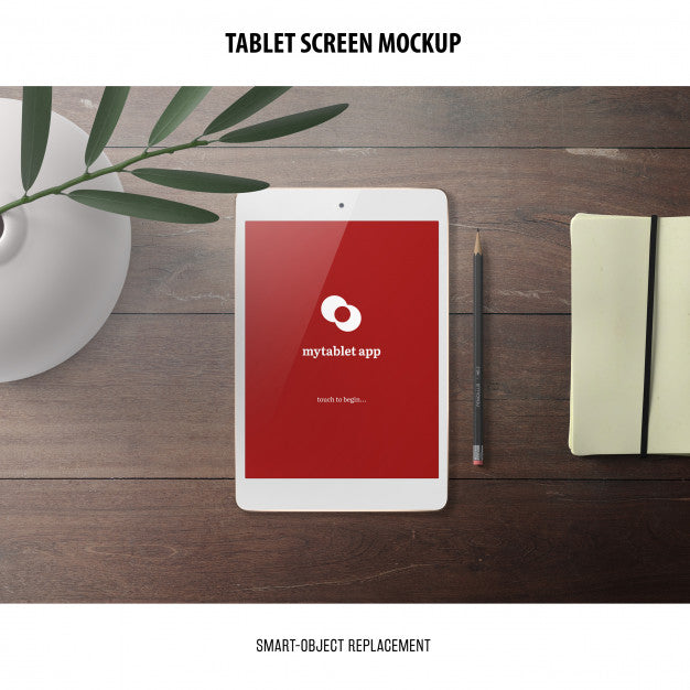 Tablet Screen Mockup Psd