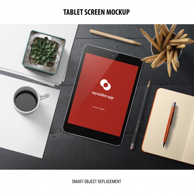 Tablet Screen Mockup Psd