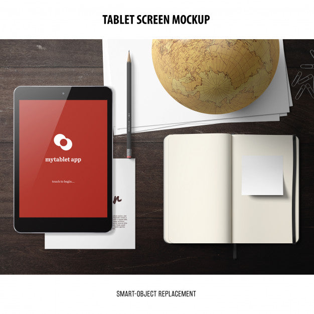Tablet Screen Mockup Psd