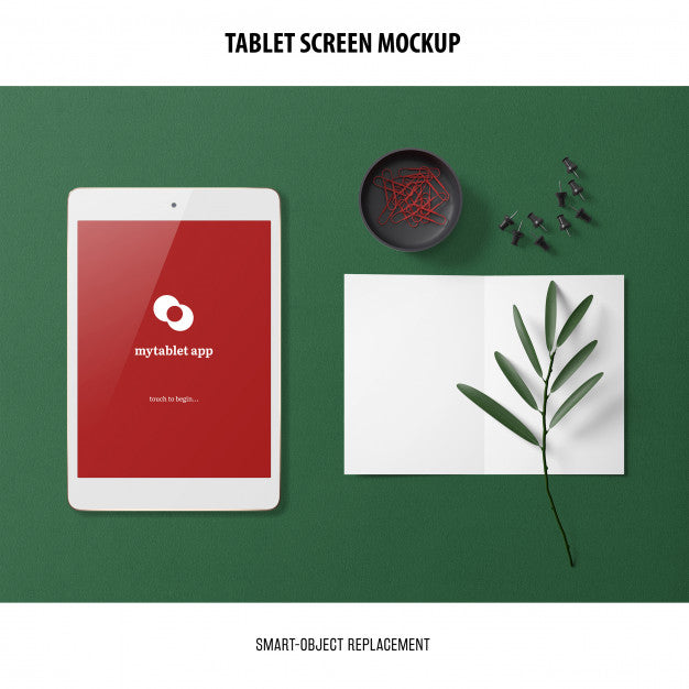 Tablet Screen Mockup Psd