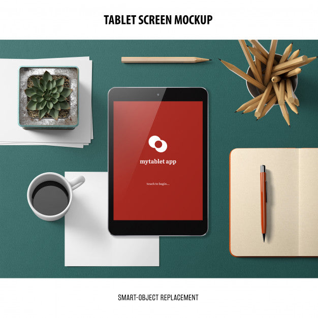Tablet Screen Mockup Psd
