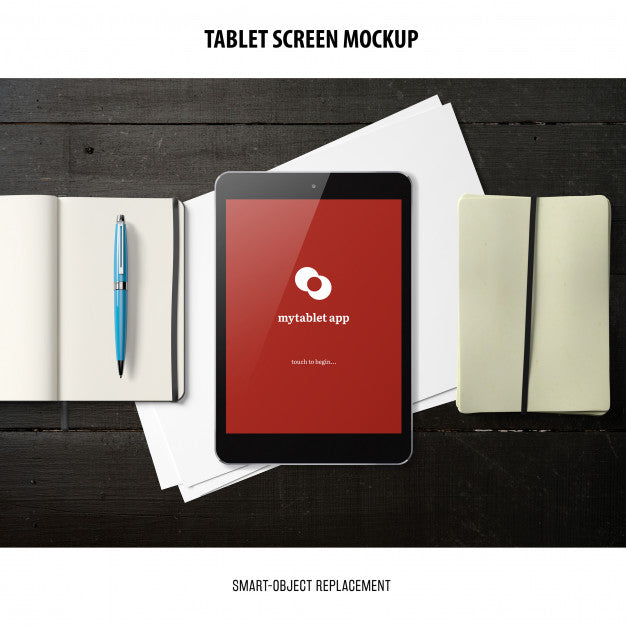 Tablet Screen Mockup Psd