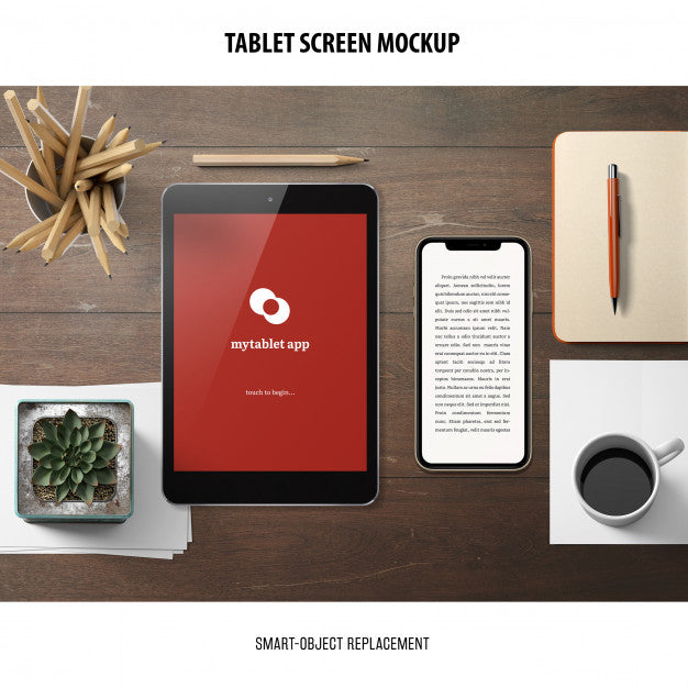 Tablet Screen Mockup Psd