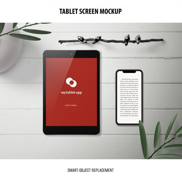 Tablet Screen Mockup Psd
