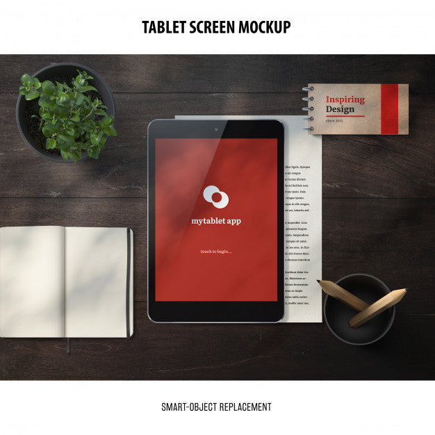Tablet Screen Mockup Psd