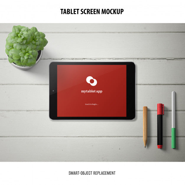 Tablet Screen Mockup Psd