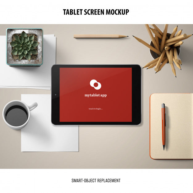 Tablet Screen Mockup Psd