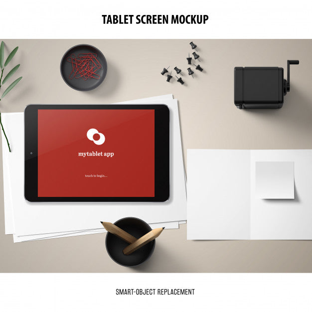 Tablet Screen Mockup Psd