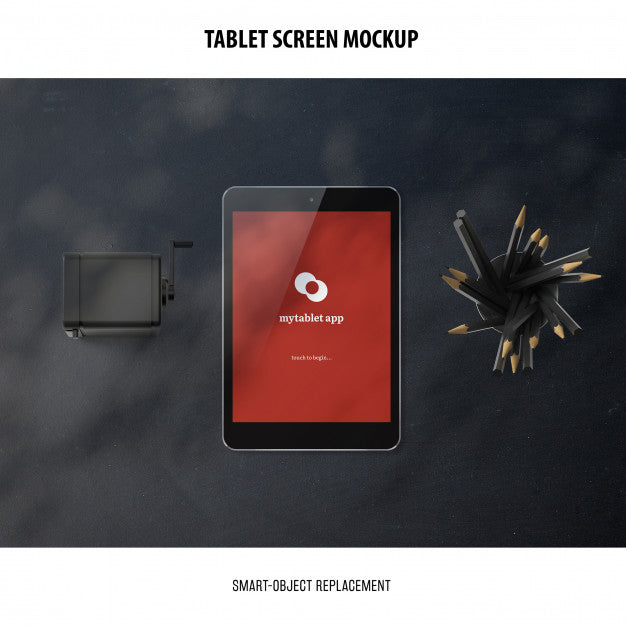 Tablet Screen Mockup Psd
