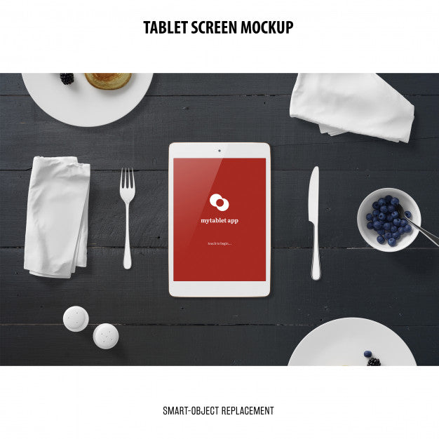 Tablet Screen Mockup Psd
