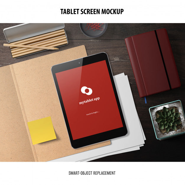 Tablet Screen Mockup Psd