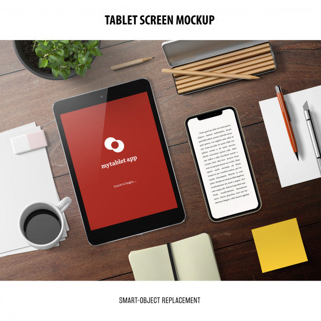 Tablet Screen Mockup Psd