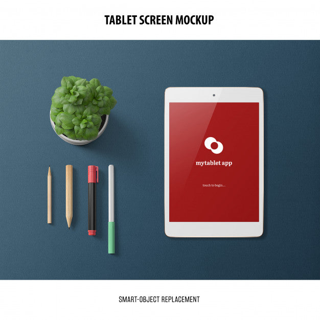 Tablet Screen Mockup Psd