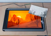 Tablet With Landscape And Sheet Sketch Psd