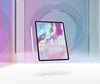 Tablet With Pen And Transparent Glass Psd