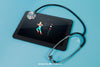 Tablet With Sports App And Stethoscope Psd