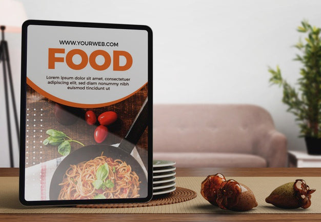 Tablet With Thanksgiving Day Design Psd