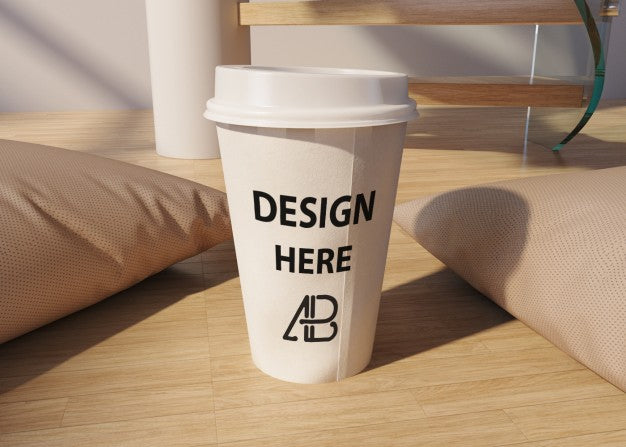 Take Away Coffee Cup Mock Up Psd