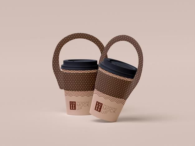 Take Away Disposable Coffee Cup Mockup Psd