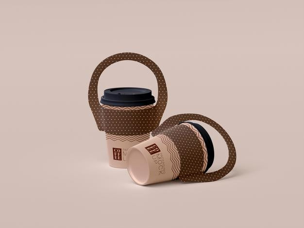 Take Away Disposable Coffee Cup Mockup Psd