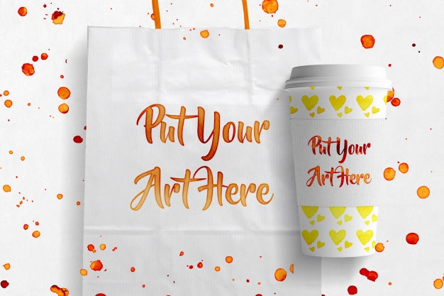 Take Away Elements Mock Up Psd