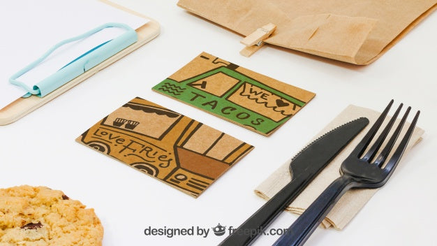 Take Away Food Composition Psd