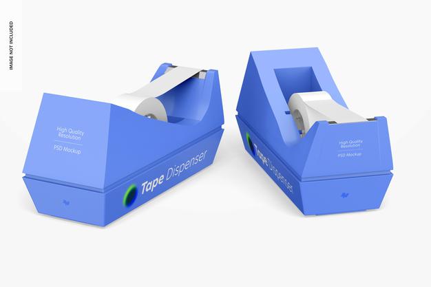 Tape Dispensers Mockup Psd