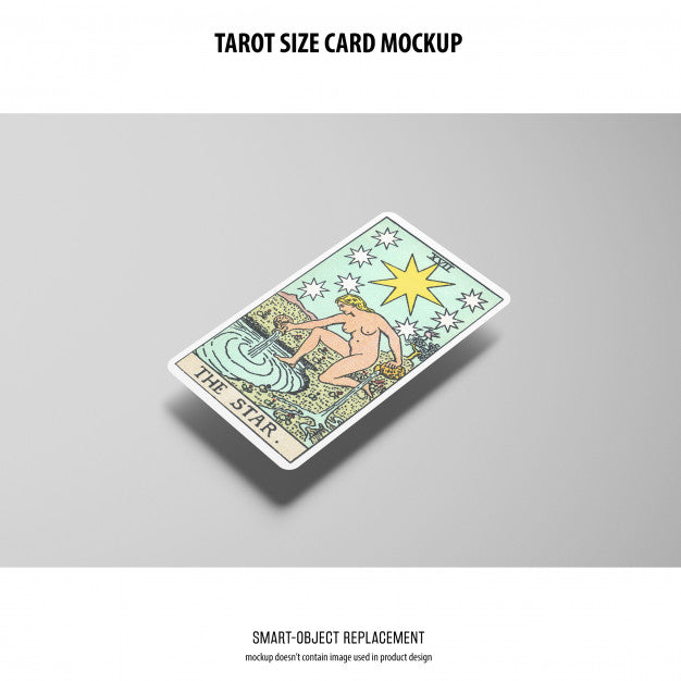 Tarot Card Mockup Psd