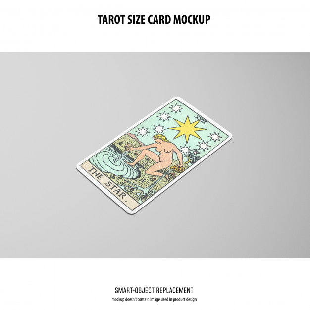 Tarot Card Mockup Psd