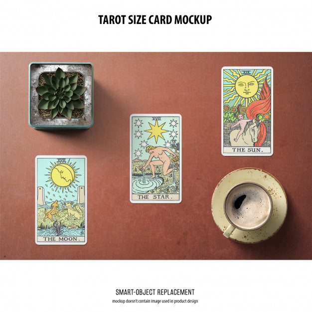 Tarot Card Mockup Psd