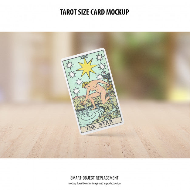 Tarot Card Mockup Psd