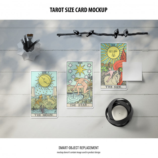 Tarot Card Mockup Psd