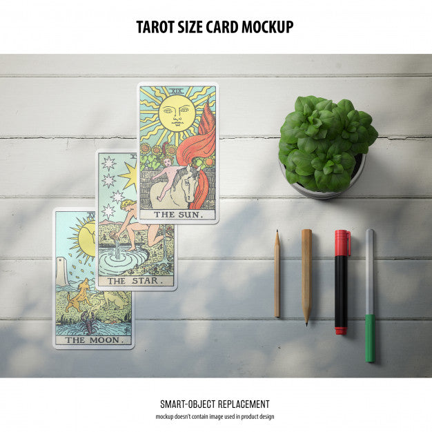 Tarot Card Mockup Psd