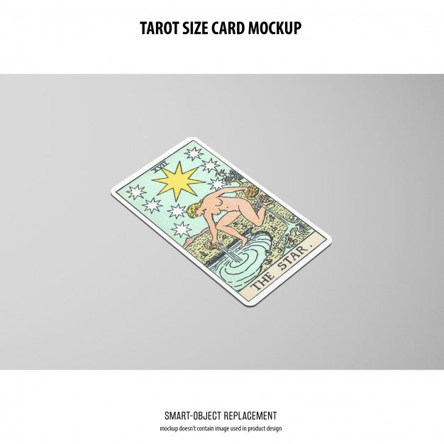 Tarot Card Mockup Psd
