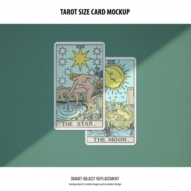 Tarot Card Mockup Psd