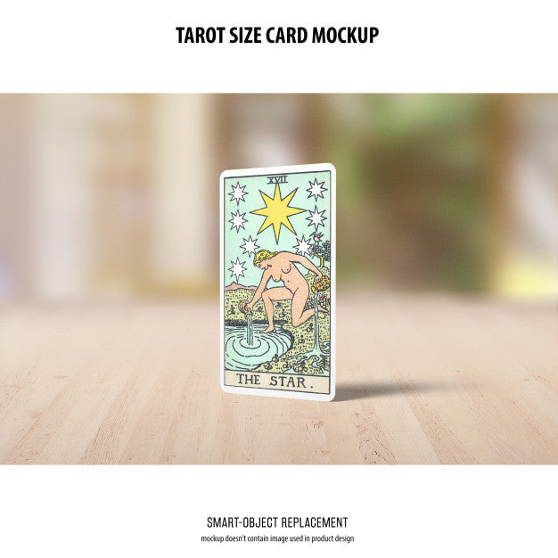 Tarot Card Mockup Psd