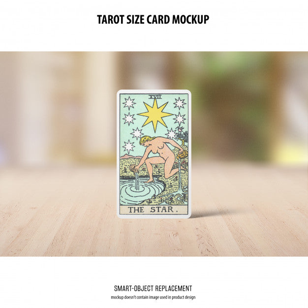 Tarot Card Mockup Psd