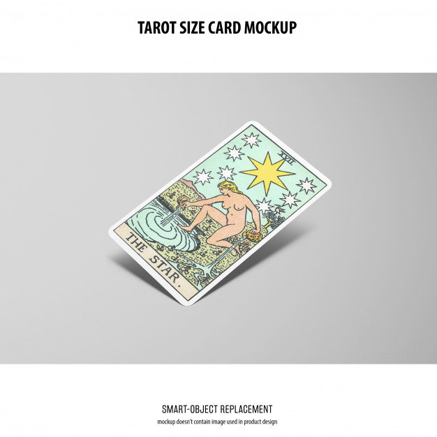Tarot Card Mockup Psd