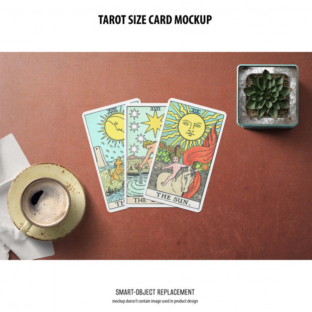 Tarot Card Mockup Psd