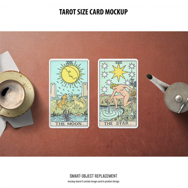 Tarot Card Mockup Psd