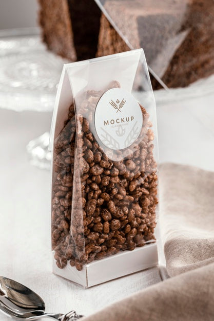 Tasty Pastry In Transparent Packaging Psd