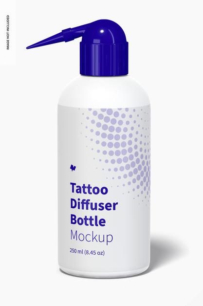 Tattoo Diffuser Bottle Mockup Psd