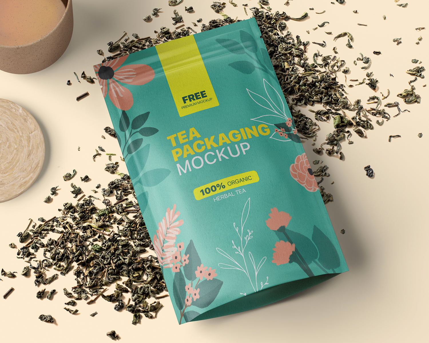 Tea Packaging Mockup