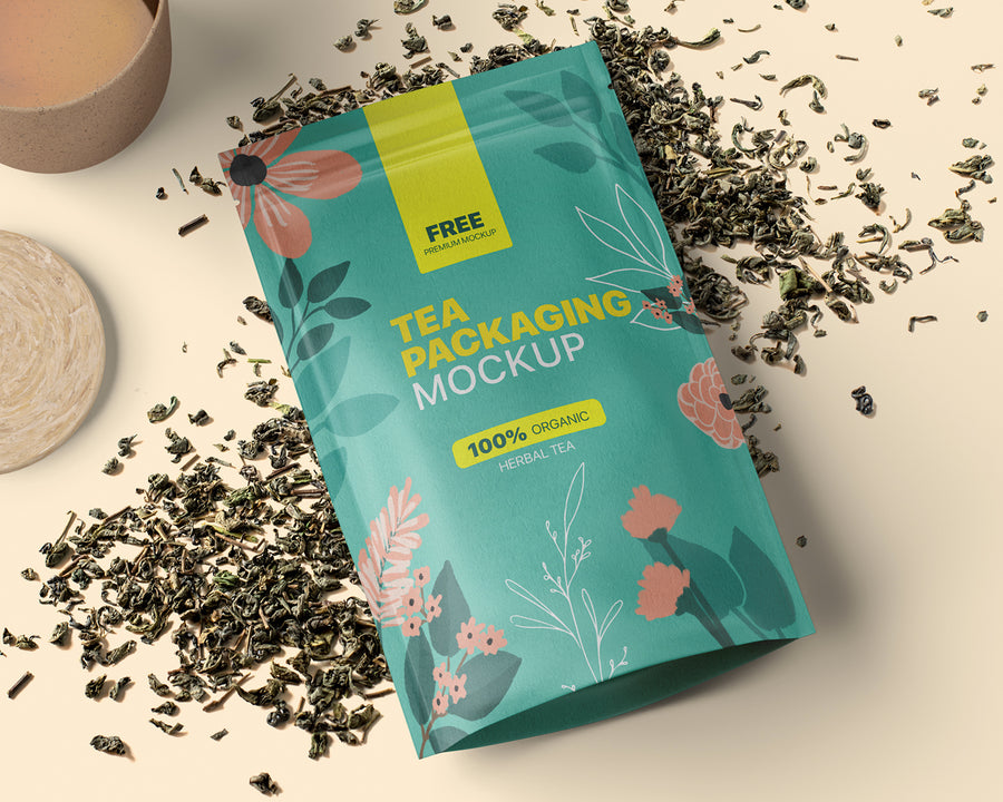 Tea Packaging Mockup