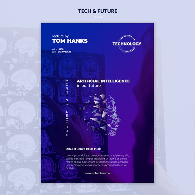 Tech & Future Concept Mock-Up Psd