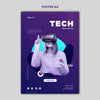 Tech & Future Poster Concept Template Psd